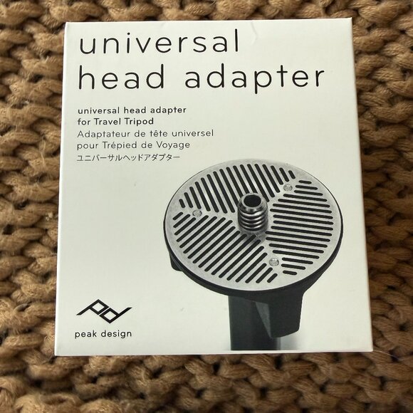 Peak Design Universal Head Adapter for Travel Tripod – Black (New, Unopened Box) - Picture 1 of 6